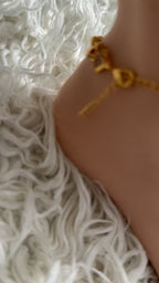 Bracelet de cheville doublé